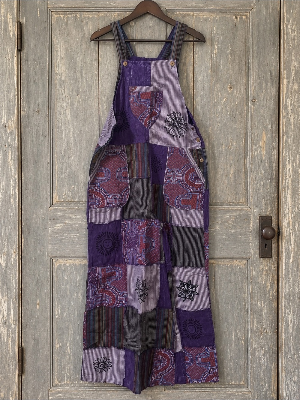 Boho Patchwork Overalls